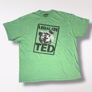 Ted 2 Legalize Ted Graphic T-Shirt Green Movie Tee Size 2XL